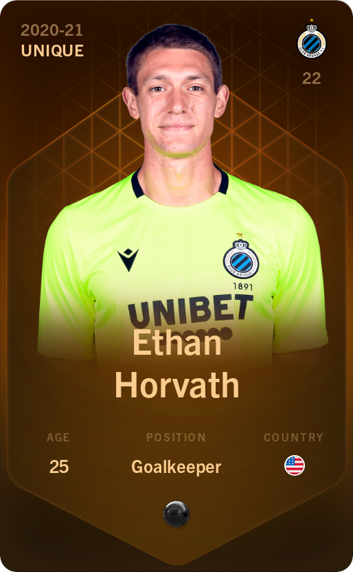 Sorare - Sorare Official - Ethan Horvath 2020-21 • Unique - NFT # 10420821509942715300918524251496136756800013828966915346548754237581654526336