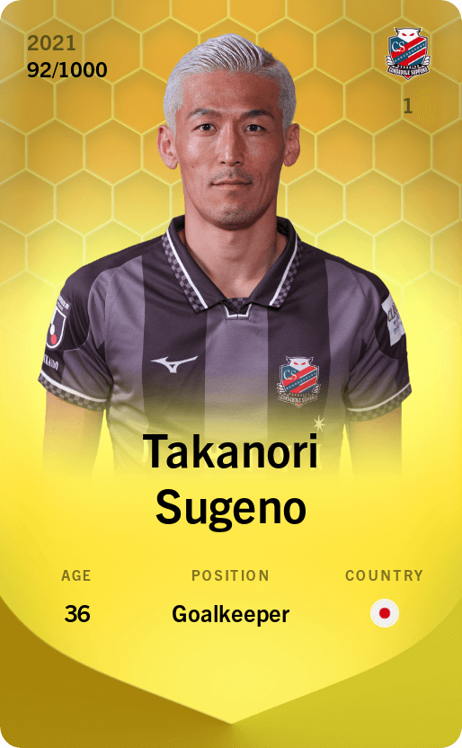 Takanori Sugeno 2021-22 • Limited 92/1000