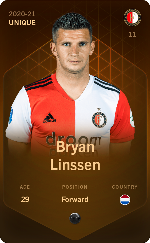 Sorare - Sorare Official - Bryan Linssen 2020-21 • Unique - NFT # 18147971768120147741656668092960820834060249658766040910963320880189800816239