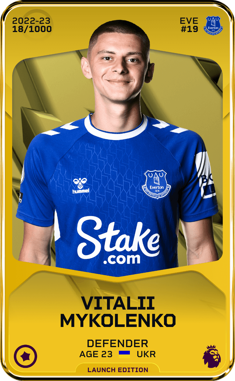 Vitalii Mykolenko 2022-23 • Limited 18/1000