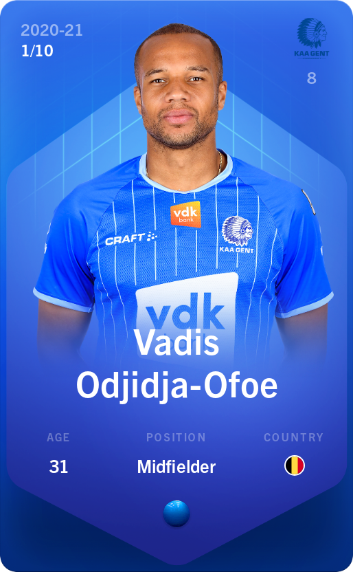 Sorare - Sorare Official - Vadis Odjidja-Ofoe 2020-21 • Super Rare 1/10 - NFT # 55703105669933432505447740238327430980259952833030377244886840402089412300417