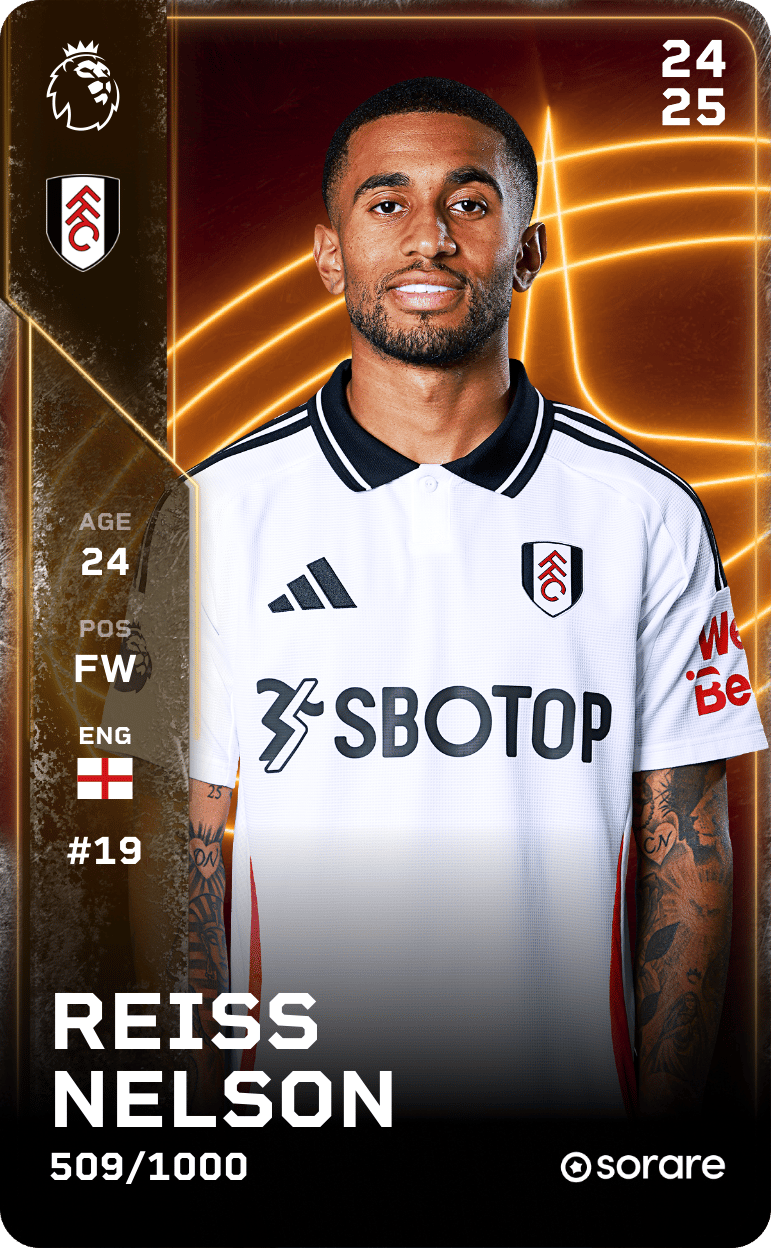 Reiss Nelson 2024-25 • Limited 509/1000