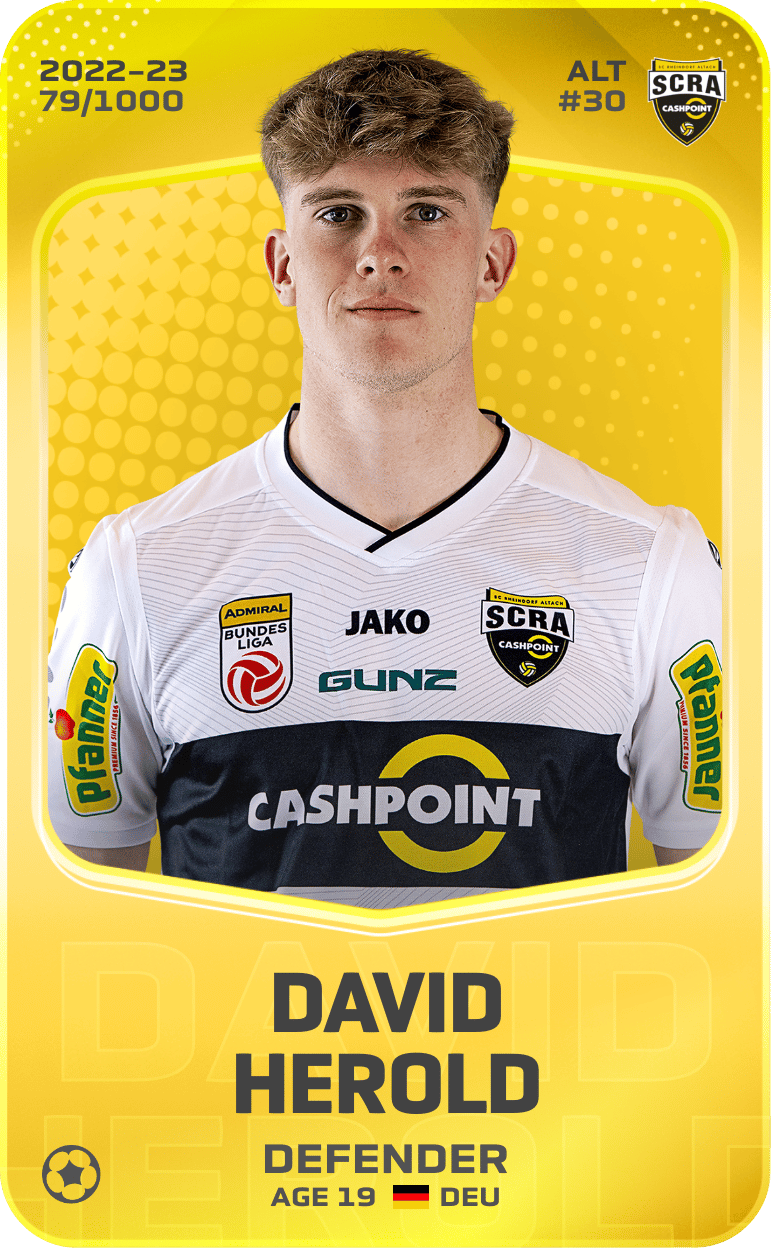 David Herold 2022-23 • Limited 79/1000