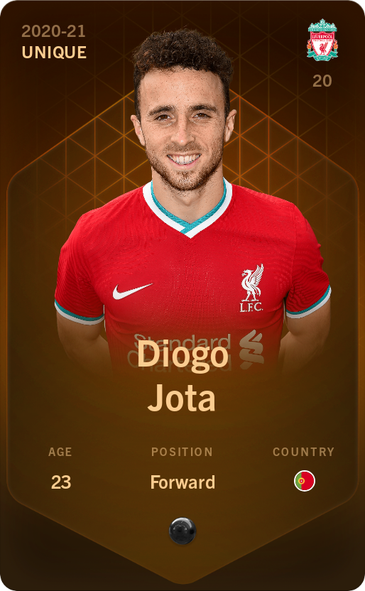 Sorare - Sorare Official - Diogo Jota 2020-21 • Unique - NFT # 59855935572499173969866614590226507425373174321293403931199472644829018230015