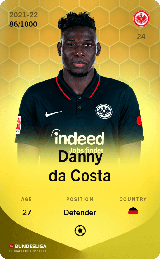 Danny da Costa 2021-22 • Limited 86/1000