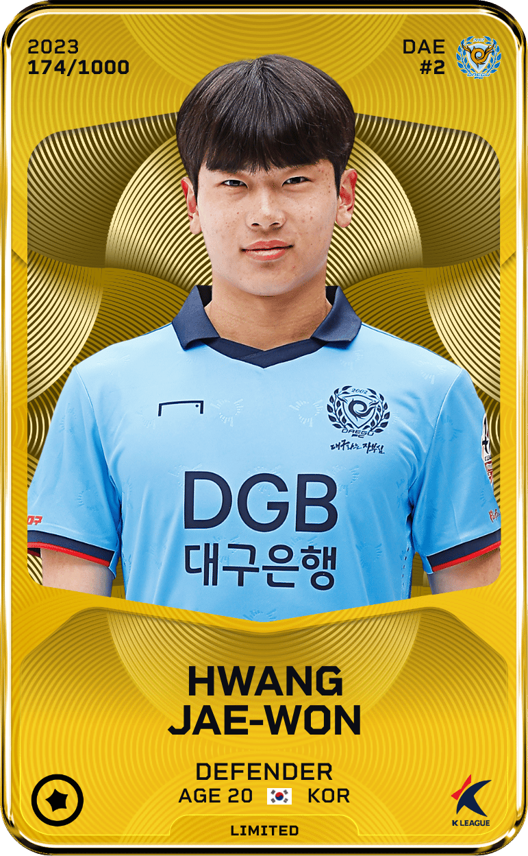 Hwang Jae-Won 2023-24 • Limited 174/1000