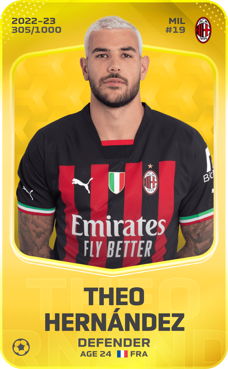 Theo Hernández 2022-23 • Limited 305/1000