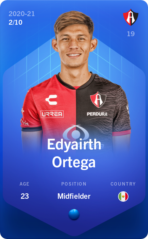 Sorare - Sorare Official - Edyairth Ortega 2020-21 • Super Rare 2/10 - NFT # 104263006937351420476596981891916921272675503158524118388630596565289336822388