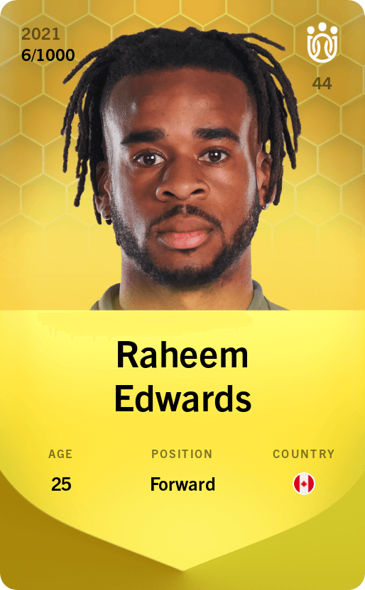Raheem Edwards 2021-22 • Limited 6/1000