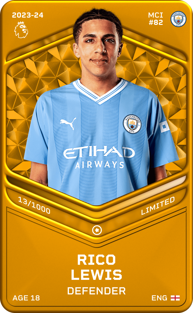 Rico Lewis 2023-24 • Limited 13/1000