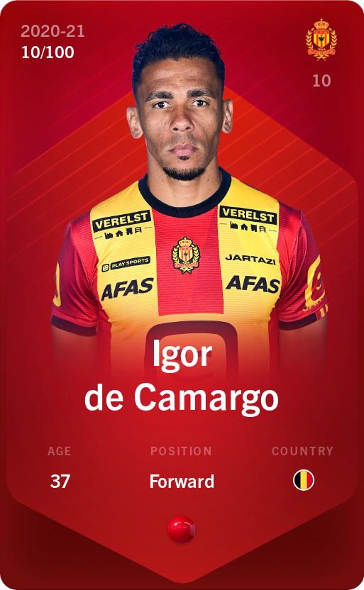 Sorare - Sorare Official - Igor de Camargo 2020-21 • Rare 10/100 - NFT # 86644839643887914813334928276582944516043108917403560026018154143107493316325