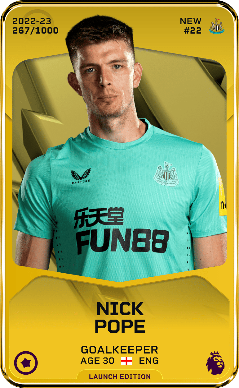 Nick Pope 2022-23 • Limited 267/1000