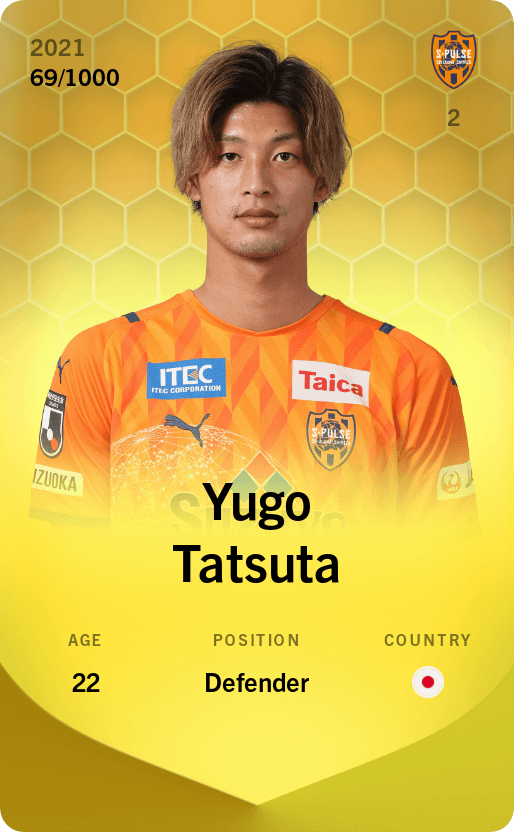 Yugo Tatsuta 2021-22 • Limited 69/1000