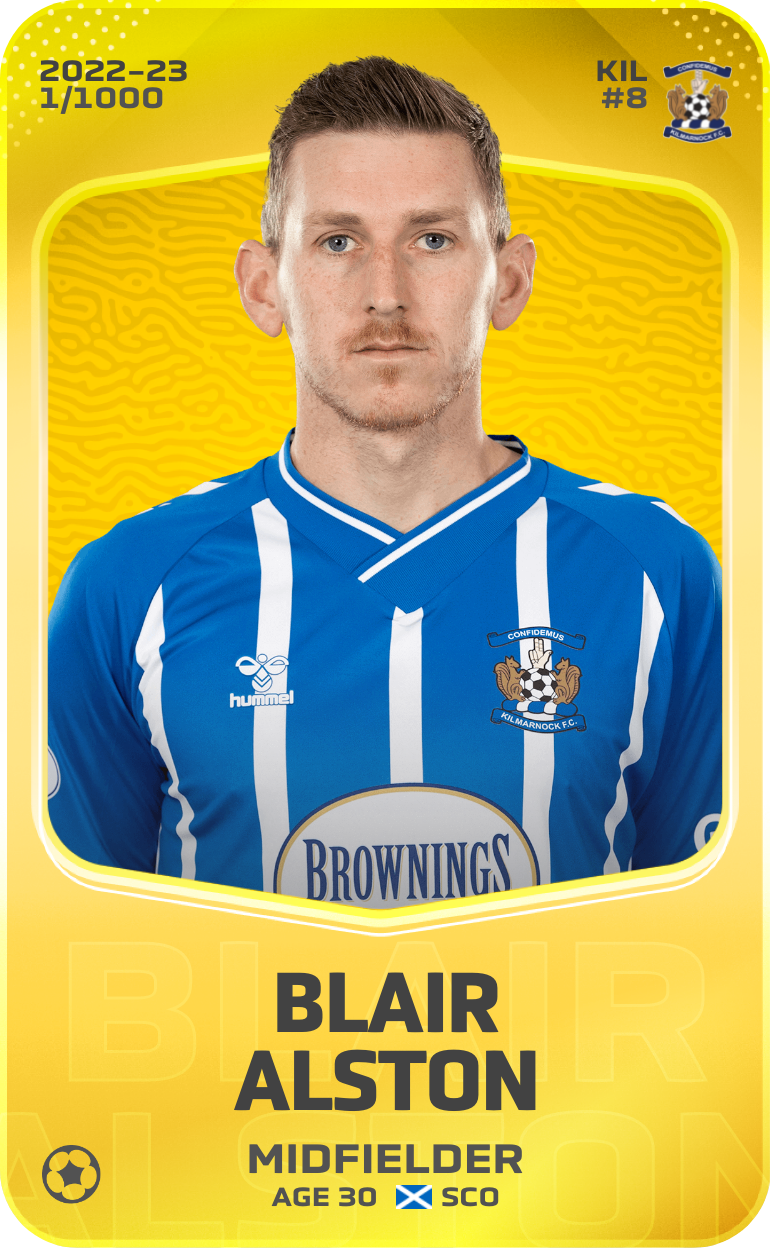 Sorare - Sorare Official - Blair Alston 2022-23 • Limited 1/1000 - NFT # 71046969618417222429589704810971043668060454330742468507434887630049792269514