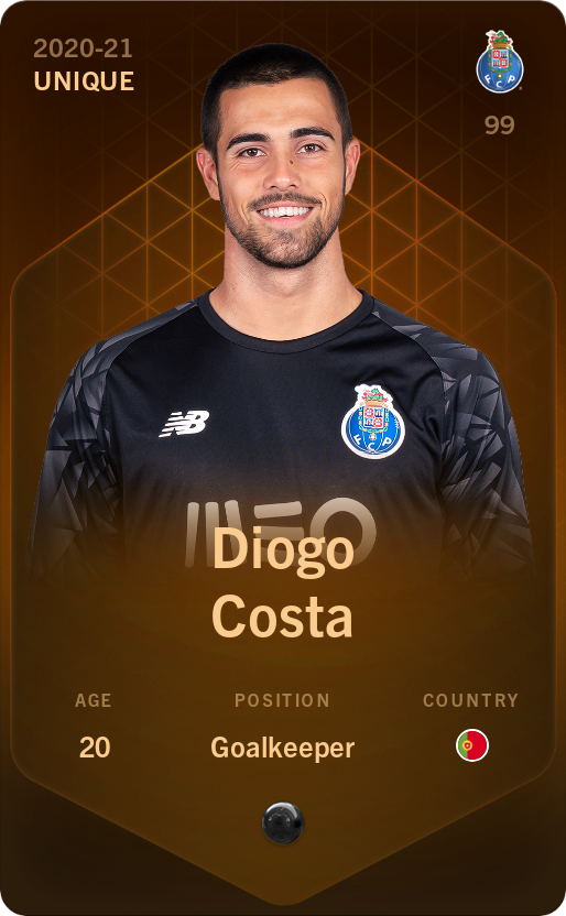 Sorare - Sorare Official - Diogo Costa 2020-21 • Unique - NFT # 74189651861905319120896907446473166300448675203334944952290559974595016543196