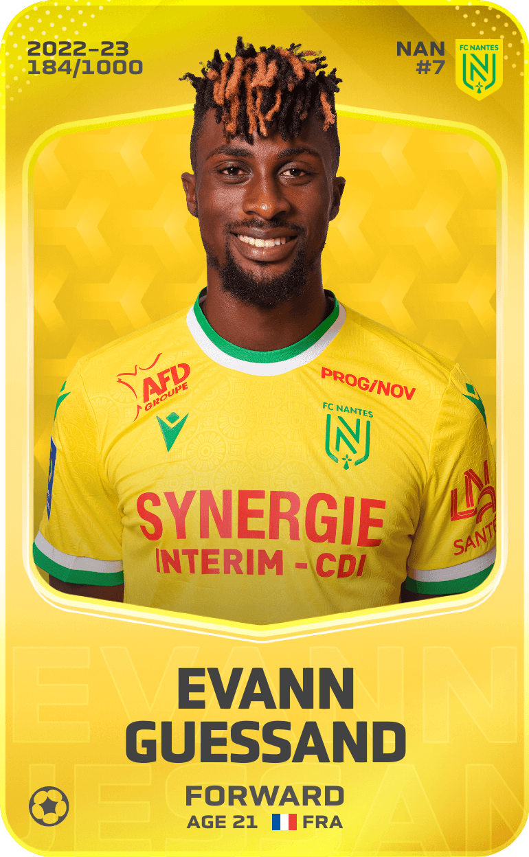 Evann Guessand 2022-23 • Limited 184/1000