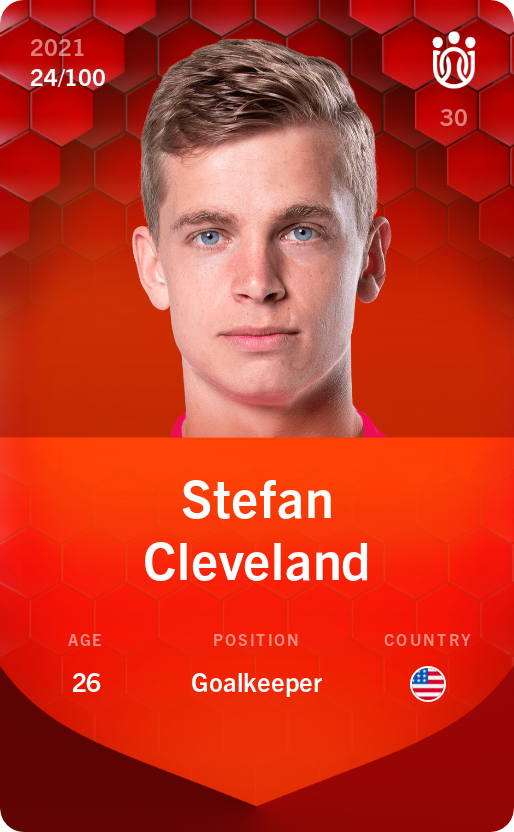 Sorare - Sorare Official - Stefan Cleveland 2021-22 • Rare 24/100 - NFT # 111033036151047454679818834691565195955253964499776515619141194583157604210929