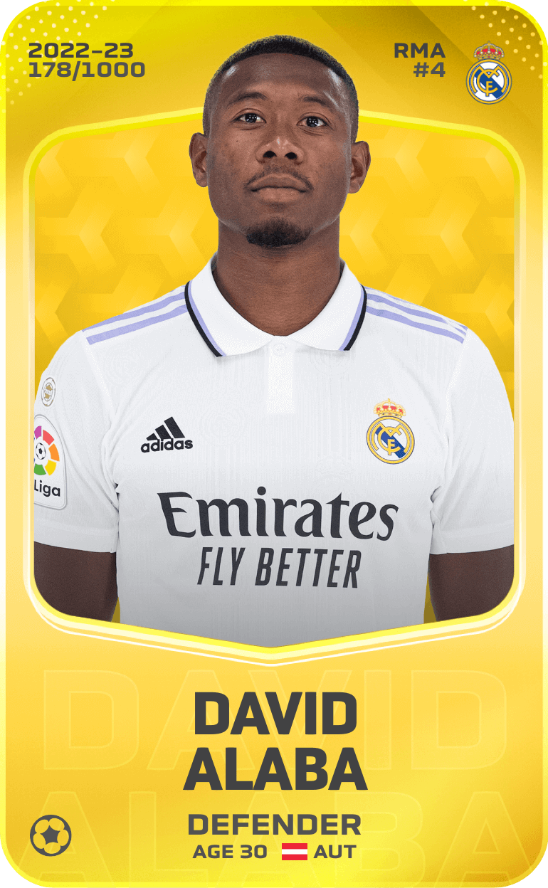 David Alaba 2022-23 • Limited 178/1000