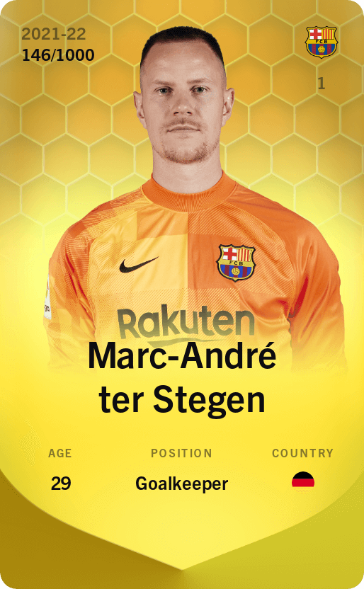 Marc-André ter Stegen 2021-22 • Limited 146/1000