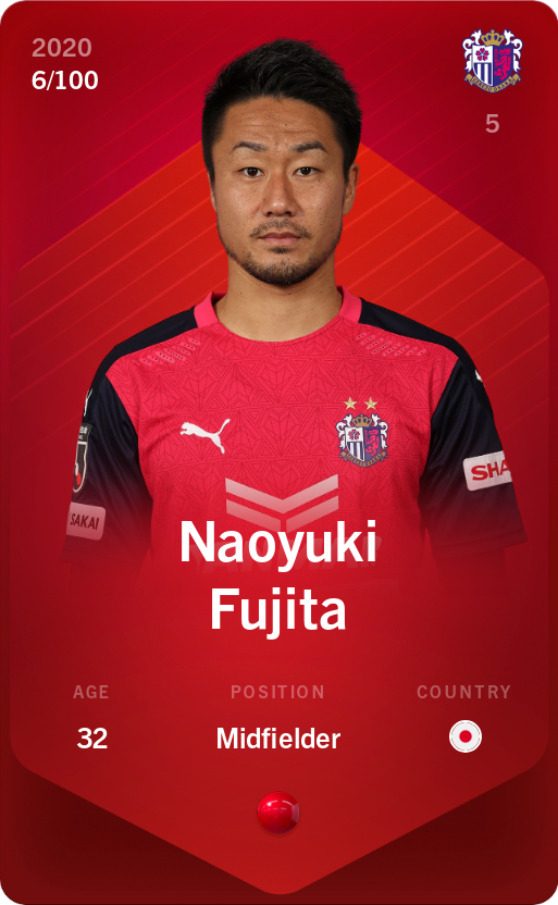 Sorare - Sorare Official - Naoyuki Fujita 2020-21 • Rare 6/100 - NFT # 46649719768647987472398050016799937531832969439143679534099811286178162632967