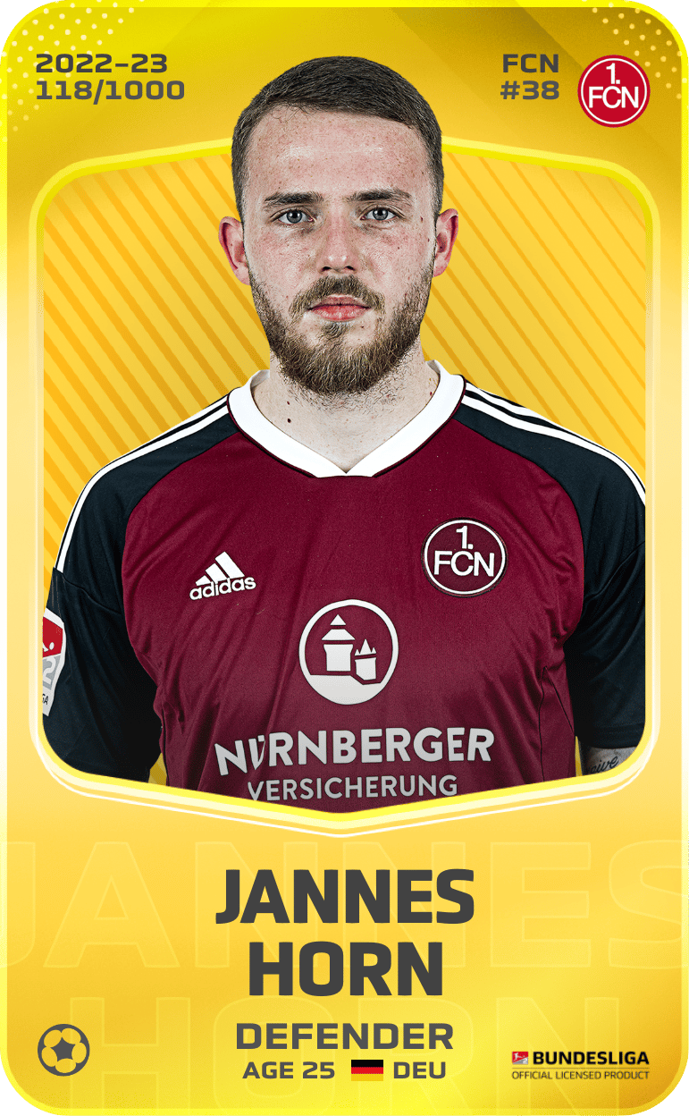 Jannes Horn 2022-23 • Limited 118/1000