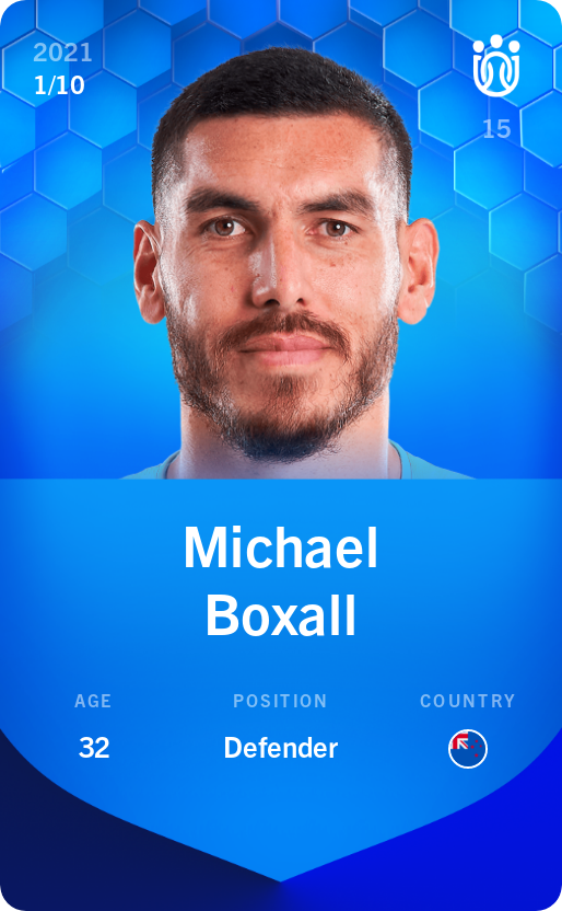 Sorare - Sorare Official - Michael Boxall 2021-22 • Super Rare 1/10 - NFT # 54600023637200413727600549787490135574609029976541037730146646031305630691309