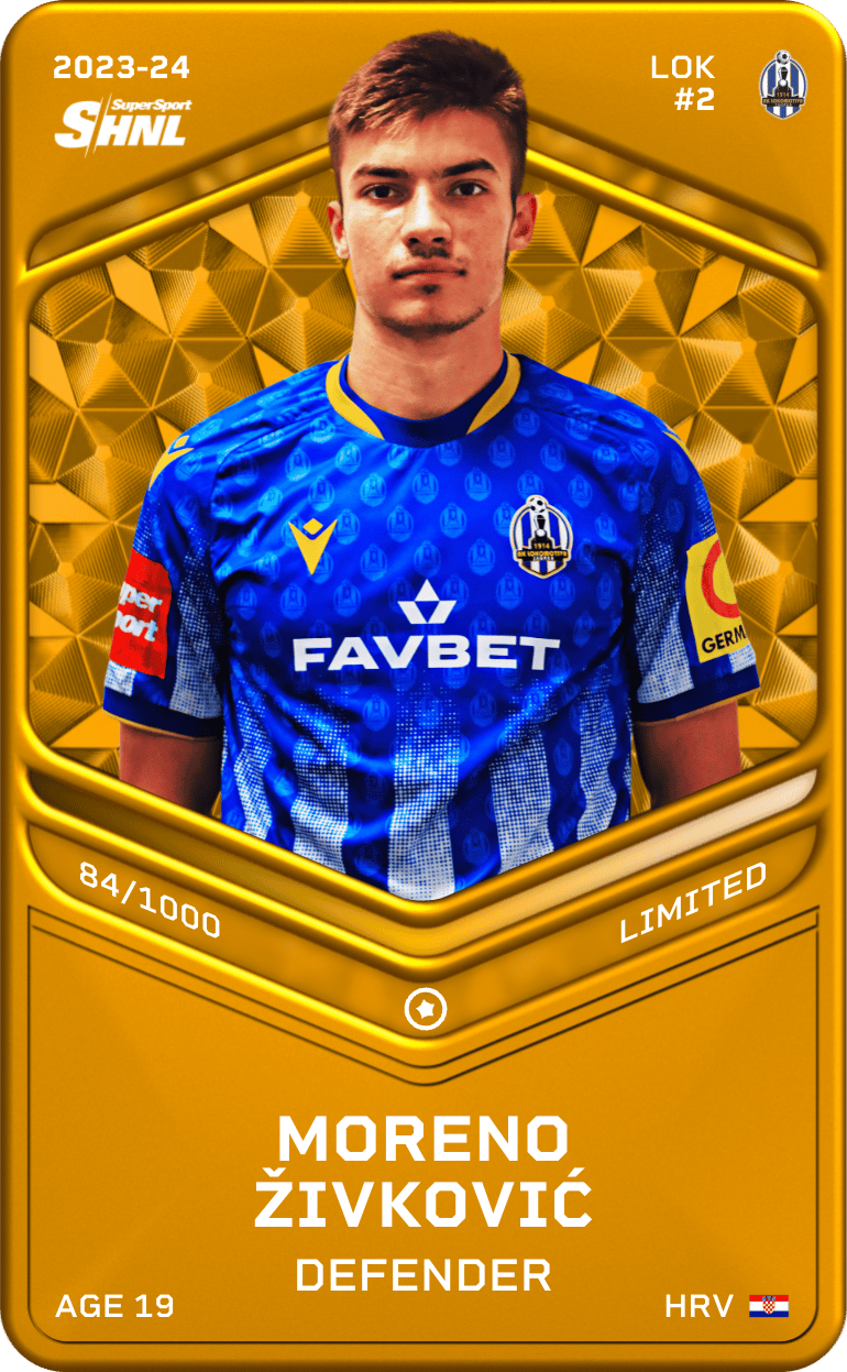 Moreno Živković 2023-24 • Limited 84/1000