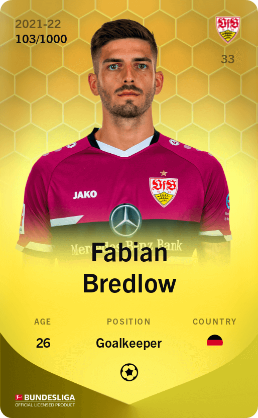 Fabian Bredlow 2021-22 • Limited 103/1000