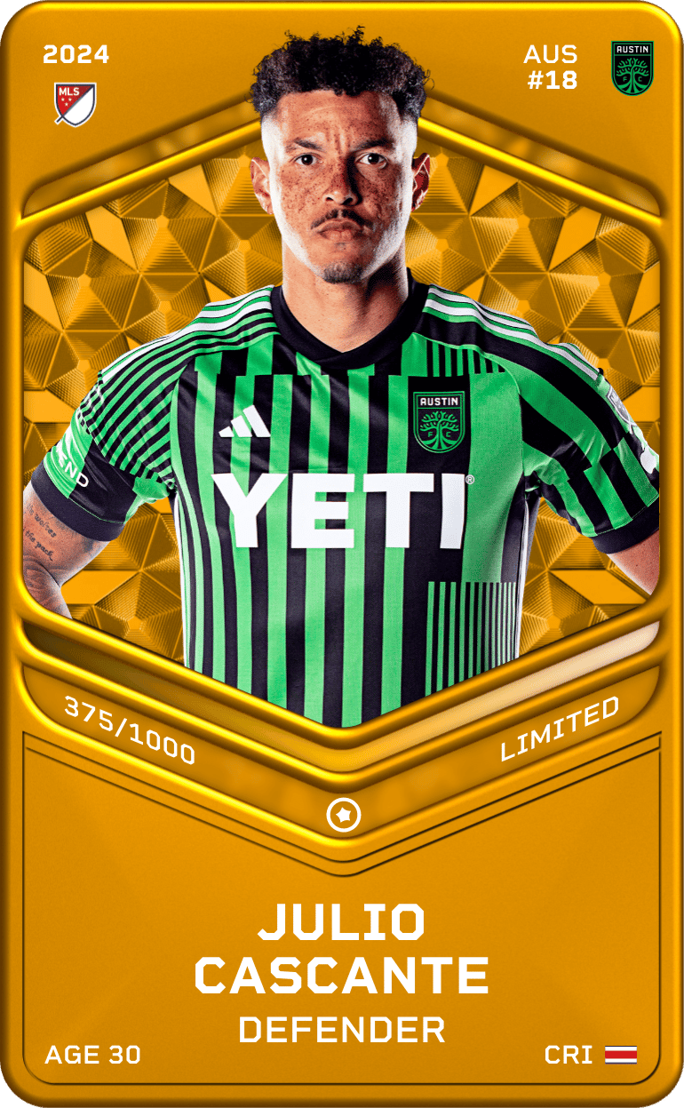 Julio Cascante 2024-25 • Limited 375/1000