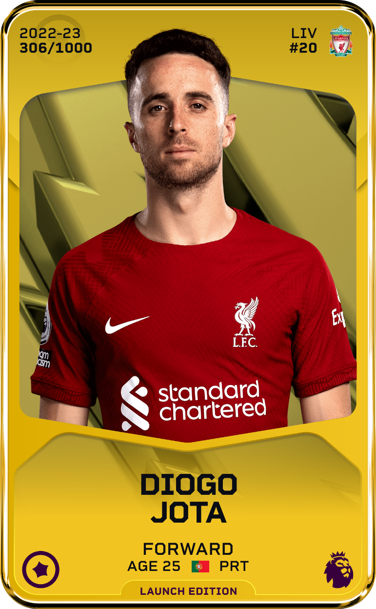 Sorare - Sorare Official - Diogo Jota 2022-23 • Limited 306/1000 - NFT # 41957656037184659104844606607020430486781187827865626819464884466725130867142