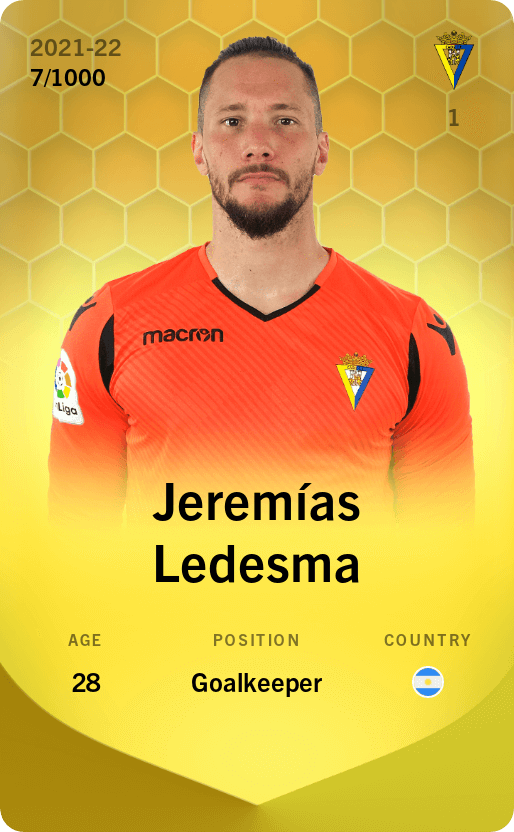 Jeremías Ledesma 2021-22 • Limited 7/1000