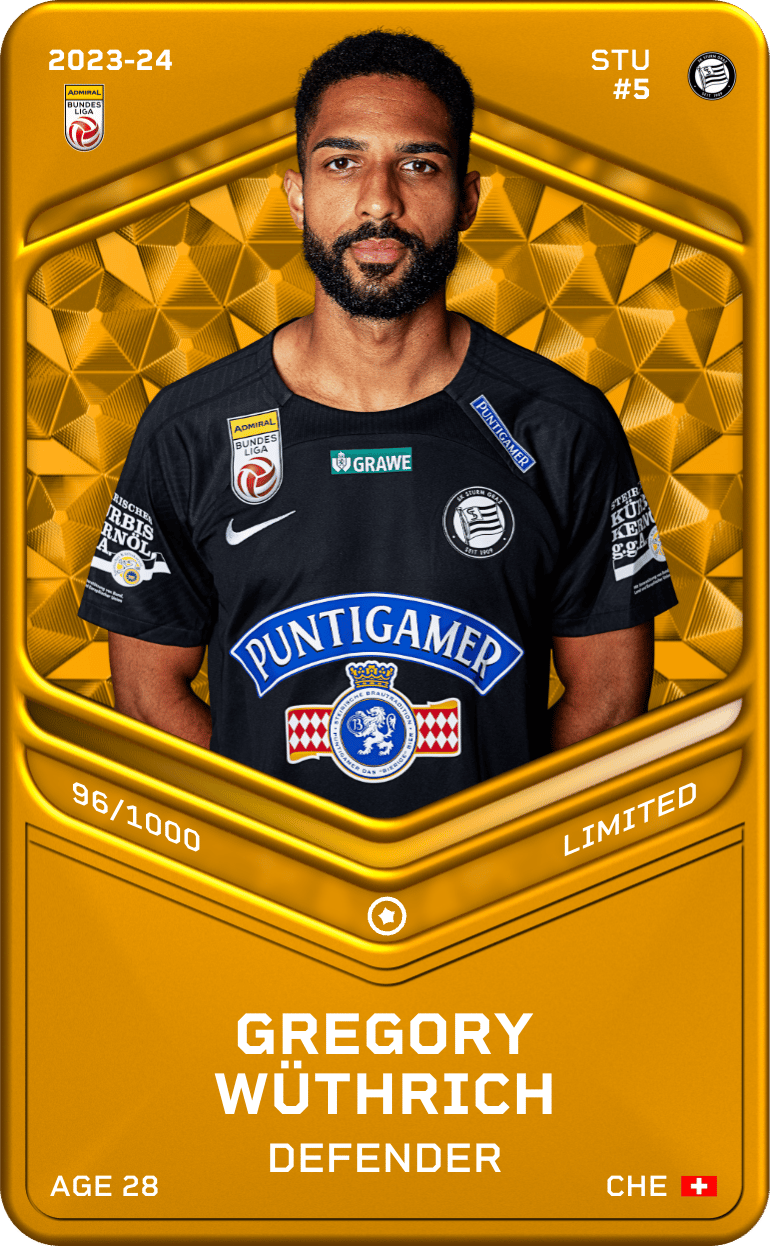 Gregory Wüthrich 2023-24 • Limited 96/1000