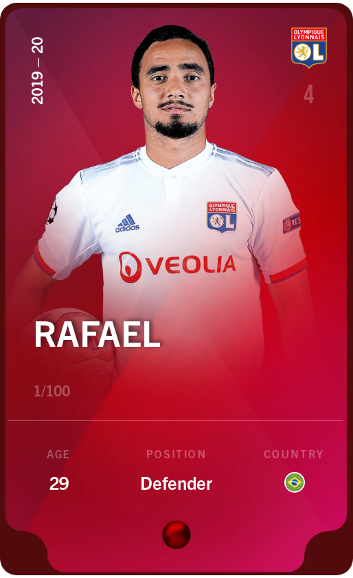 Sorare - Sorare Official - Rafael 2019-20 • Rare 1/100 - NFT # 8446632881043325908142888201165510106005294099594731449915496245186354551718