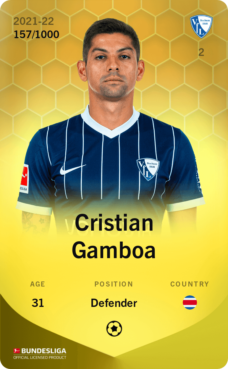 Cristian Gamboa 2021-22 • Limited 157/1000