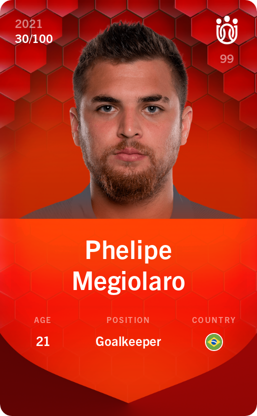 Sorare - Sorare Official - Phelipe Megiolaro 2021-22 • Rare 30/100 - NFT # 105012954510901931269835782770364245506864746682517196445935562659927333491649