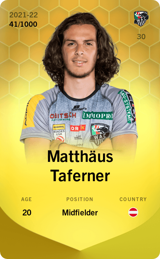 Matthäus Taferner 2021-22 • Limited 41/1000