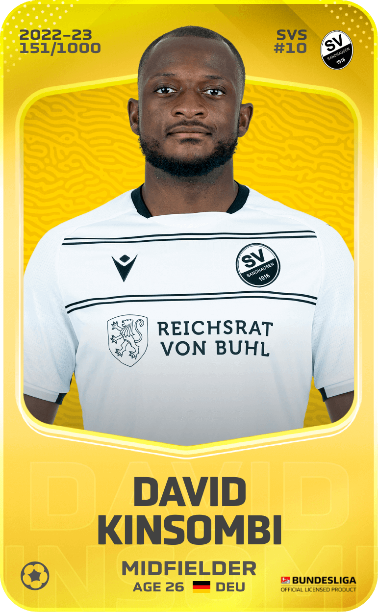 David Kinsombi 2022-23 • Limited 151/1000