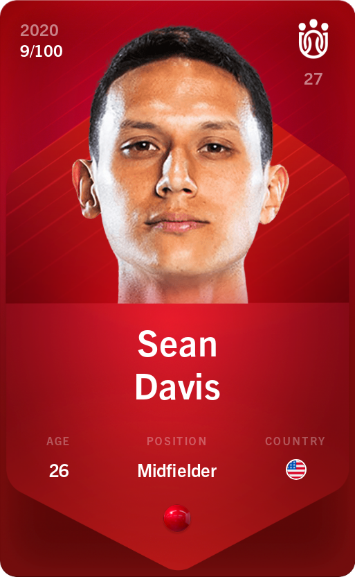 Sorare - Sorare Official - Sean Davis 2020-21 • Rare 9/100 - NFT # 15411737950241742025926522379832185337755447877958044338088659479915358626012