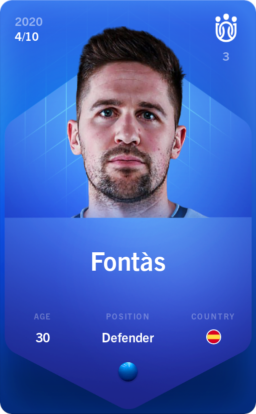 Sorare - Sorare Official - Fontàs 2020-21 • Super Rare 4/10 - NFT # 72554542007692096216486736661797292152232787377104209887742066749208743687969