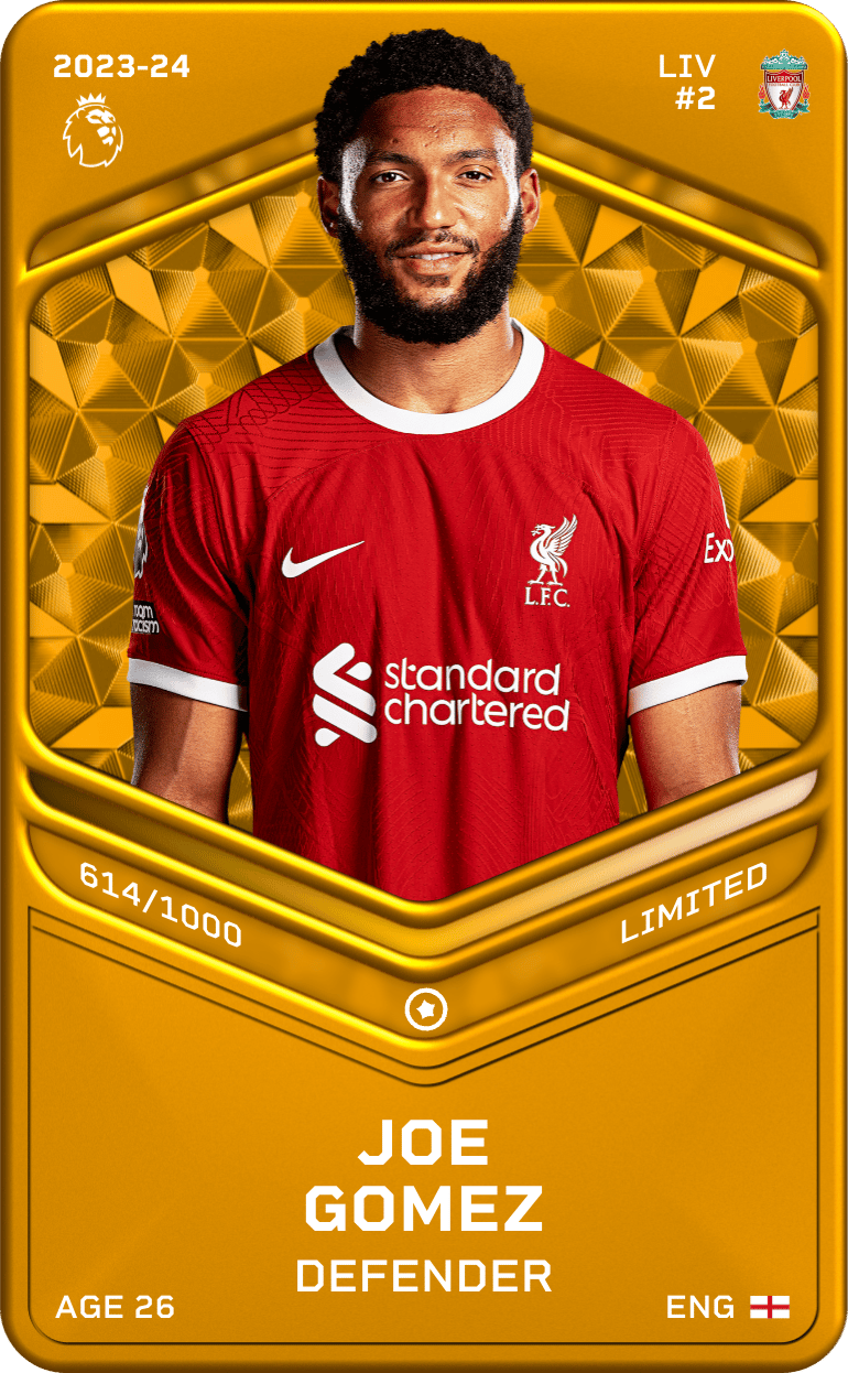Joe Gomez 2023-24 • Limited 614/1000