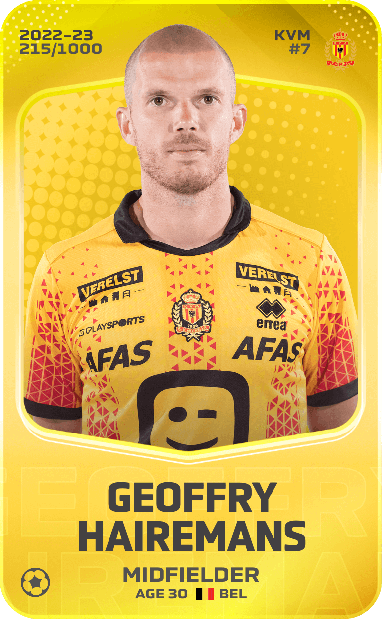 Geoffry Hairemans 2022-23 • Limited 215/1000