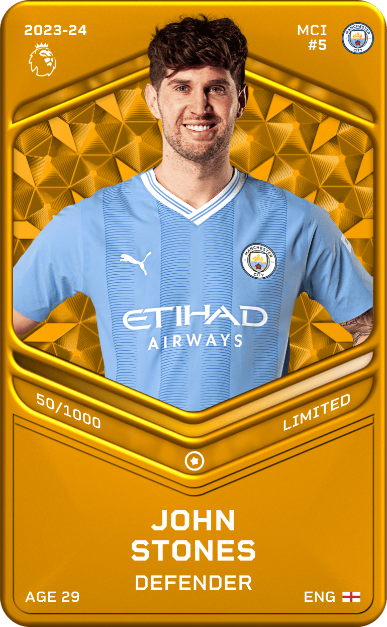 John Stones 2023-24 • Limited 50/1000