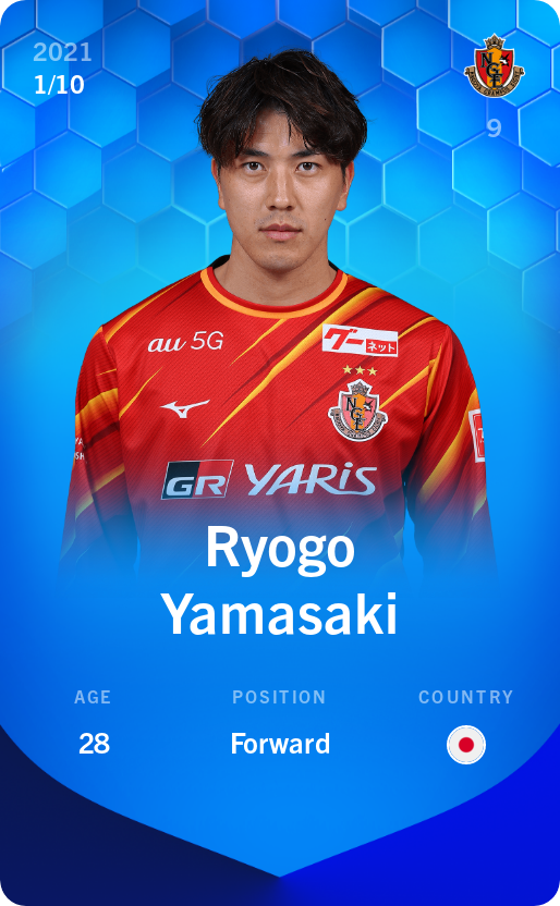 Sorare - Sorare Official - Ryogo Yamasaki 2021-22 • Super Rare 1/10 - NFT # 115191037762365721025982119864044169486916459066723779197832742770384627572844