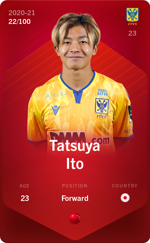 Sorare - Sorare Official - Tatsuya Ito 2020-21 • Rare 22/100 - NFT # 105548123576702042961880740544484987659330201904178995309287101532795674523371