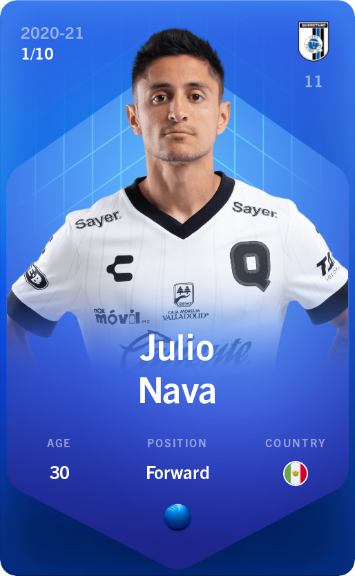 Sorare - Sorare Official - Julio Nava 2020-21 • Super Rare 1/10 - NFT # 94158353942647296679260756089891448101085353901528250821269346738990202111570