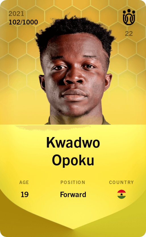 Kwadwo Opoku 2021-22 • Limited 102/1000