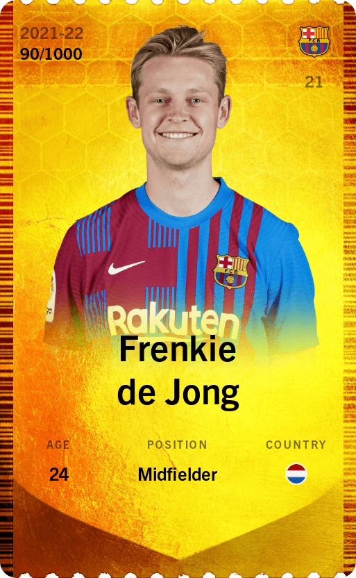 Frenkie de Jong 2021-22 • Limited 90/1000