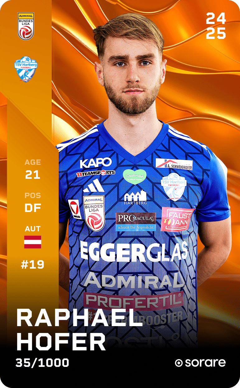 Raphael Hofer 2024-25 • Limited 35/1000