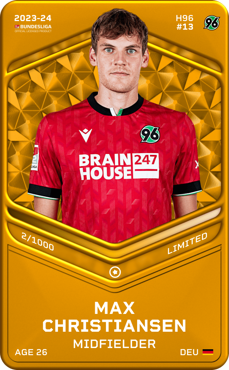 Max Christiansen 2023-24 • Limited 2/1000
