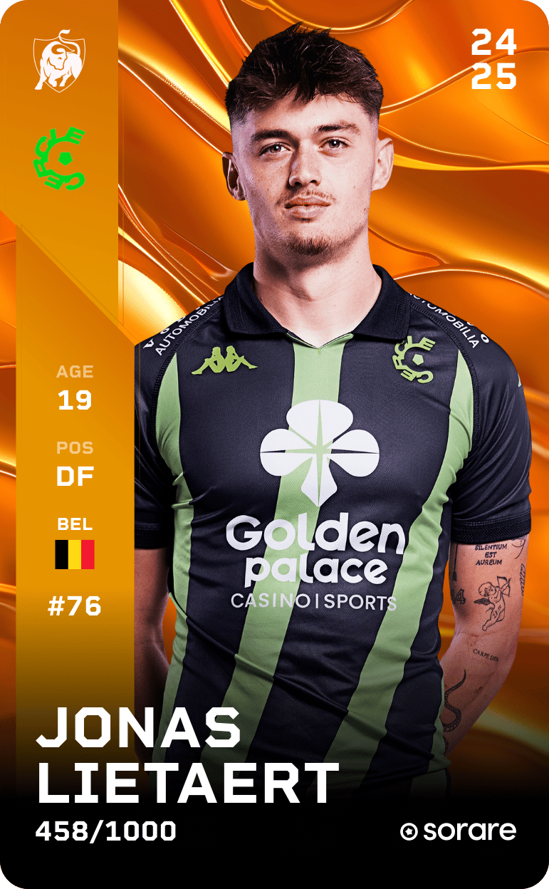 Jonas Lietaert 2024-25 • Limited 458/1000